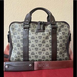 MCM Brown and Cream Women's Bag